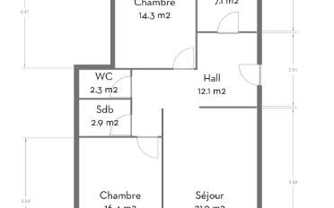 Apartment 3.5 rooms - image - 15