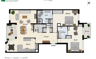 Attic flat 6.5 rooms - image - 12