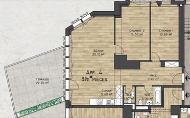 Apartment 3.5 rooms - image - 8