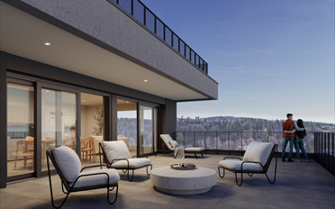 Terrace flat 4.5 rooms - image - 1