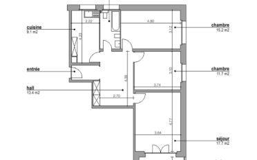 Apartment 4 rooms - image - 3