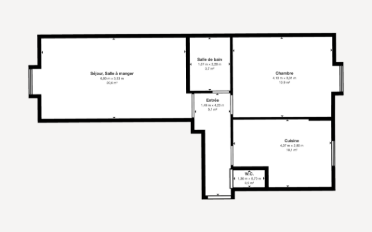Appartement meublé 3 pièces - image - 11