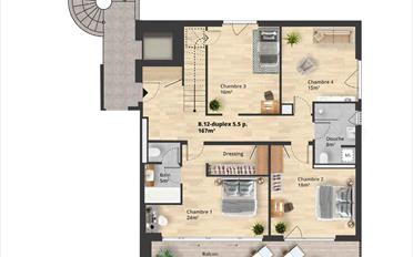 Duplex 5.5 pièces - image - 8