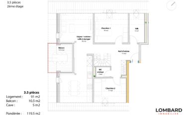 Appartement 3.5 pièces - image - 7