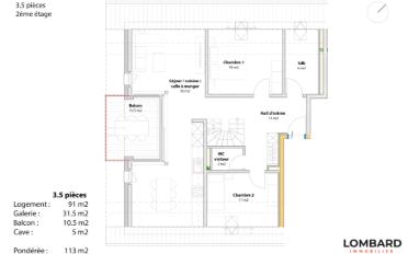 Apartment 3.5 rooms - image - 12