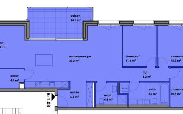 Apartment 4.5 rooms - image - 4