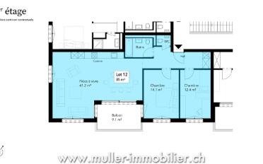 Apartment 3.5 rooms - image - 5