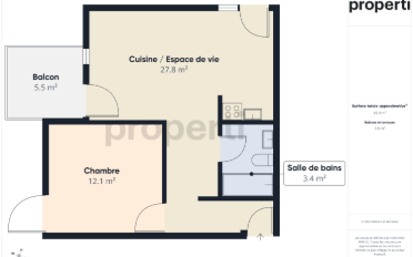 Appartement 2.5 pièces - image - 8