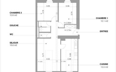 Apartment 4 rooms - image - 2